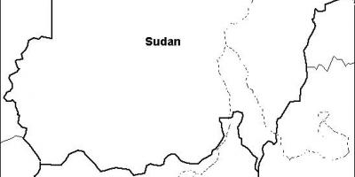 Zemljevid Sudan prazno