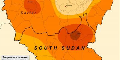 Zemljevid Sudan podnebje